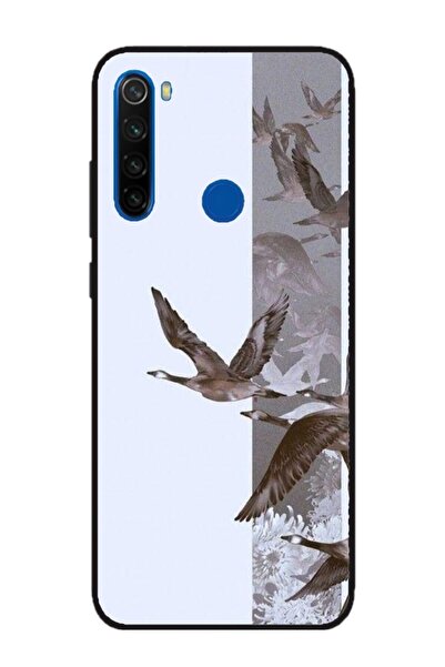 Atlas Husa personalizata si Folie de Silicon Xiaomi Redmi Note 8, Birds, mult...
