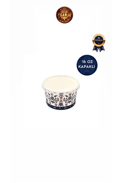 figanlar ambalaj 1. kalite 16 oz şeffaf kapaklı çorba aşure kasesi 50 adet de...