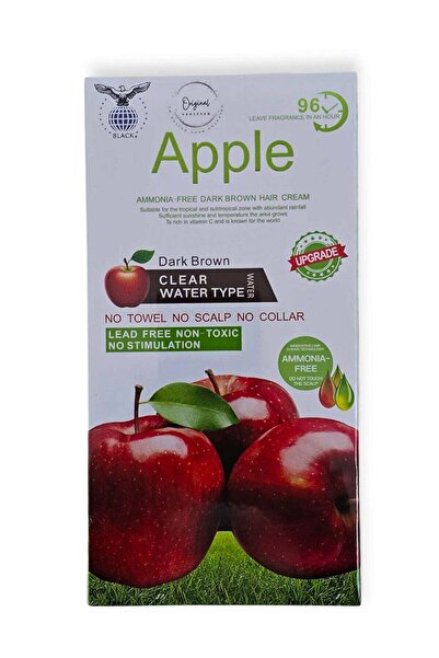 Pro Plus Professional صبغة شعر عضوية من التفاح بلون بني غامق خالية من الأمونيا (عبوتين سعة 500 مل)