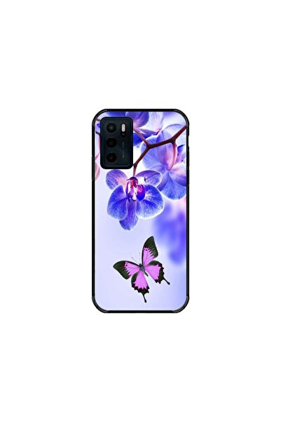 Atlas Husa personalizata si Folie de Silicon OPPO A16s, Butterfly #2, multico...