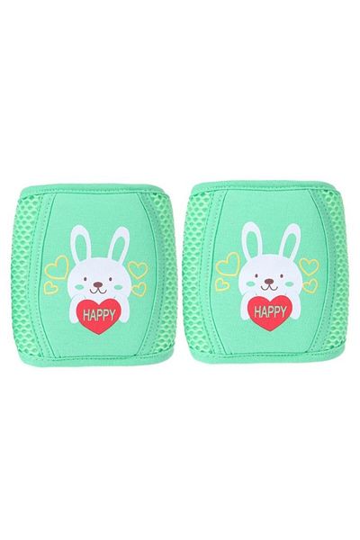 SSMEDIA Set 2 pieces anti-slip kneepads for baby knee and skin protection - Green