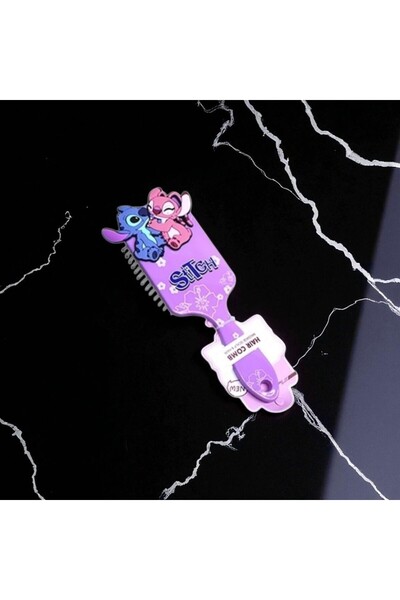 Kuzey Tacı Sevimli Stitch Temalı Renkli Saç Tarağı– Lilo Figürlü Vip 4 Renk