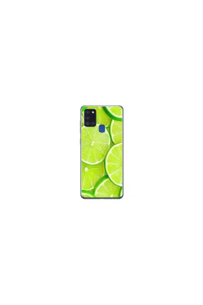Atlas HQ Print 360 μοιρών εξατομικευμένη θήκη για Samsung Galaxy A21s, Lime, ...