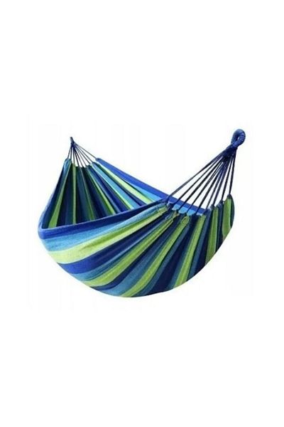 OEM Garden Hammock for One Person with Storage Bag, Multicolor, Max 120 kg, 185x80 cm