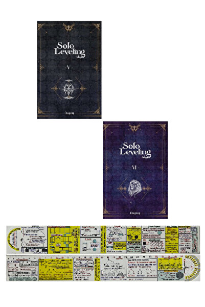 Komik Şeyler Solo Leveling Romanlar 5-6 Set + Mat. Öğreten Cetvel