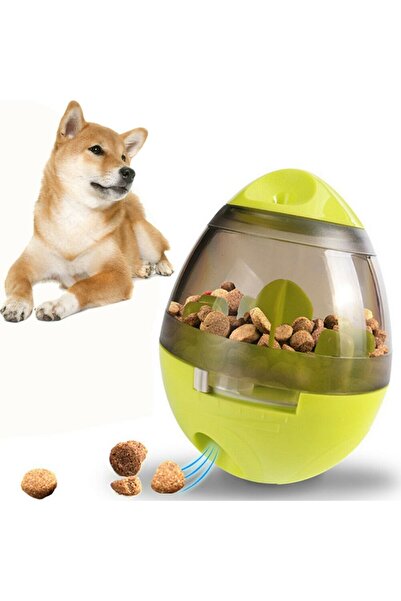 SSMEDIA Jucărie interactivă cu eliberare lentă a hranei pentru câini, pisici sau alte animale de companie, verde