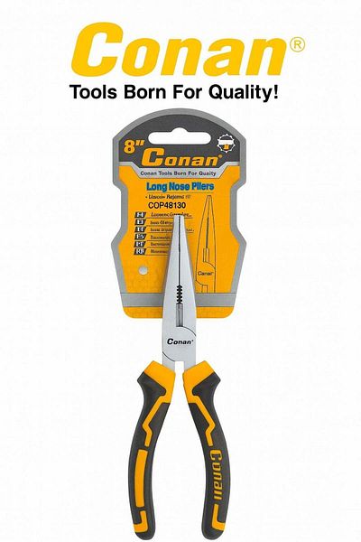 CONAN Long Nose Pliers 8-inch (200 mm) - Model COP48180
