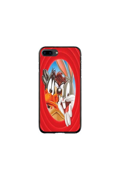 Atlas Personalized Case and Silicone Film for Apple iPhone 8 Plus, Looney Tun...