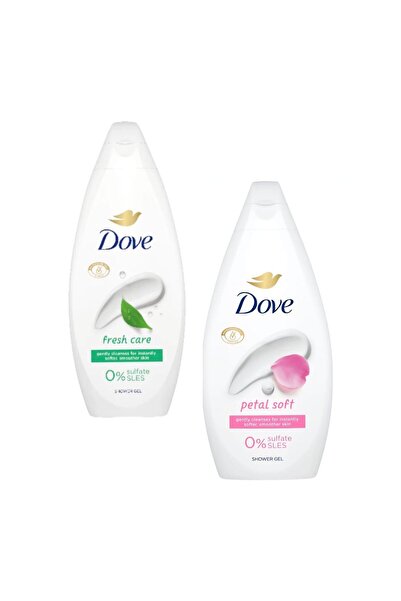 Dove Essential Care Fresh Care & Petal Soft Shower Gel Set