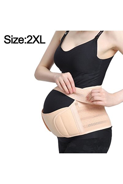 BGHYHYHI Pregnancy Support Belt, BGHYHYHI, Abdominal Support, Size XXL, Beige