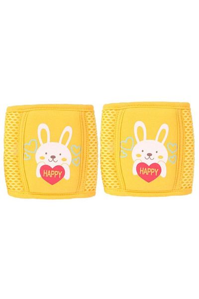 SSMEDIA Set 2 knee pads with anti-slip and baby skin protection - YELLOW