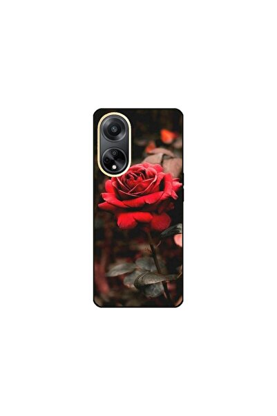 Atlas Husa personalizata si Folie de Silicon OPPO A17, Flowers #12, multicolo...