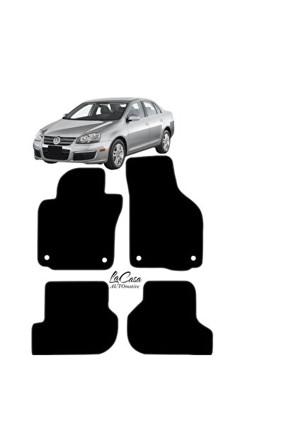la casa VW Jetta (2005-2010)Uyumlu LACASA Velur Halı Paspas