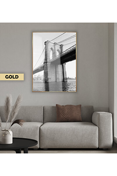 Harikabirev HARİKABİREV | MODEL 02 PULVEREALEA BRIDA MANHATTAN NEGRĂȘI ALBĂ | TABLA DE STICLA TEMPLATA CU CADRU, SIMPLE, VERTICALA