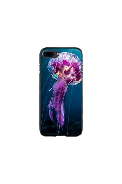Atlas Husa personalizata si Folie de Silicon Apple iPhone 7 Plus, Mushroom, m...