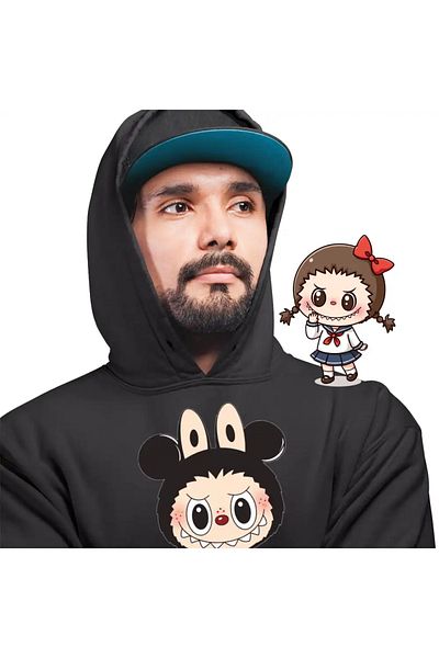 OEM Men's Labubu Mickey Mouse Hoodie