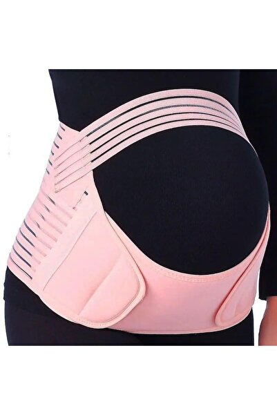 OEM Elastic maternity belt with 3-level support for pregnant women, pink, size XL
