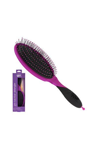 Wet Brush مشط شعر مبلل بفرشاة خلفية لفك التشابك - بنفسجي