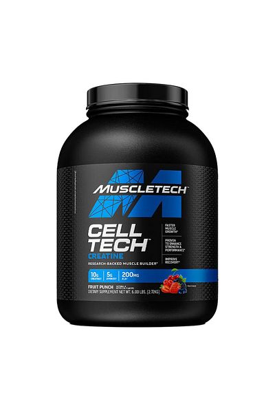 MUSCLETECH Cell-Tech Creatine Formula, Fruit Punch, 6 lbs