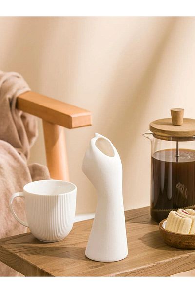 LC Waikiki Lcw Ceramic Decorative Object with Hand Figure 20 cm (W5)