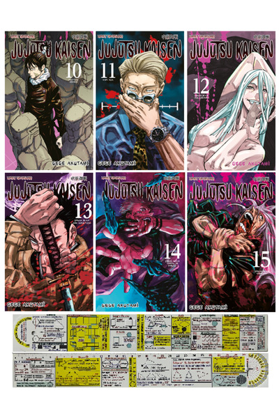 Gerekli Şeyler Yayıncılık Jujutsu Kaisen 10-11-12-13-14-15. Ciltler Manga Set...