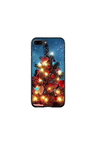 Atlas Husa personalizata Apple iPhone 7 Plus, Christmas Tree #2, multicolor, ...