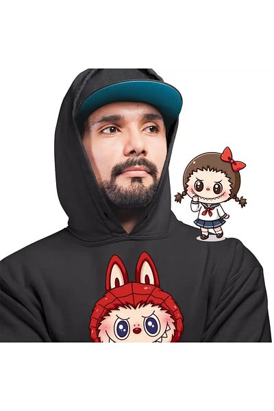 OEM Men's Sweatshirt Labubu Spiderman