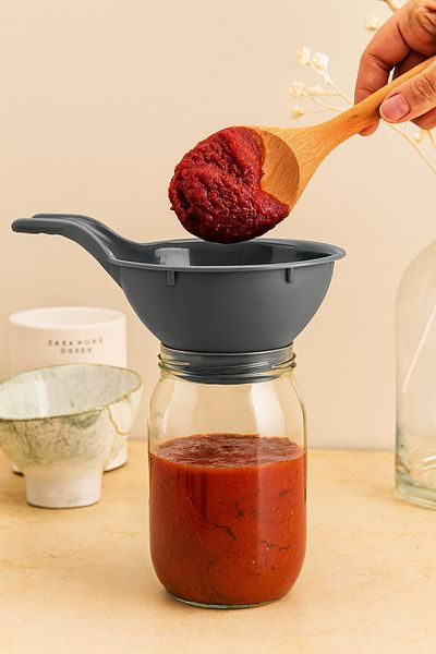 Anadolu Saray Jar and Canning Funnel with Handle Serving Funnel Multipurpose Funnel with Handle for Practical Winter