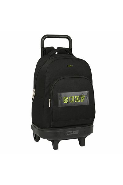 safta School Rucksack with Wheels Surf Black (33 x 45 x 22 cm)