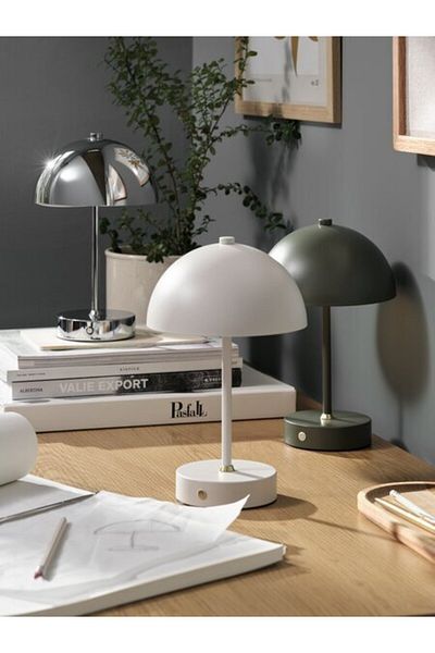 KENT Battery lamp Ø16x25cm touch and timer