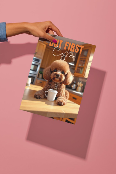 Funzee Toy Poodle Poster Series - Fun & Humorous Home Decor - No Frame