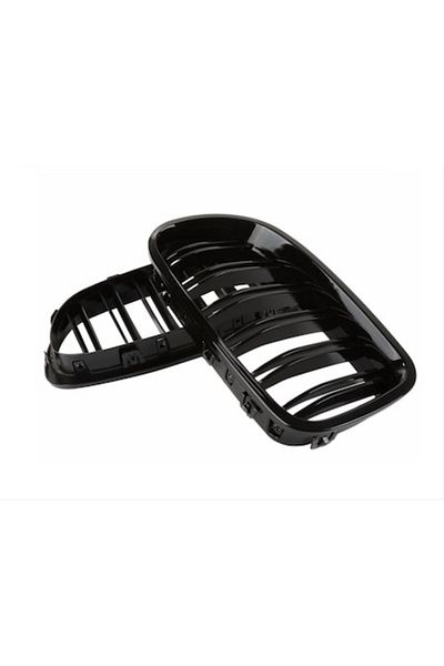 Angels Auto Double Grilles Compatible BMW F10 5 Series (2010-Up), Glossy Black