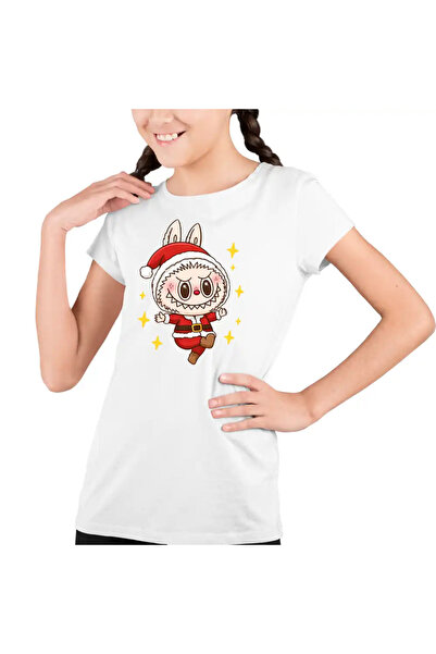 OEM Tricou Copii Fete Labubu Mos Craciun