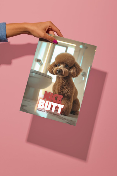 Funzee Toy Poodle Poster Series - Fun & Humorous Home Decor - No Frame
