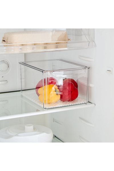 Home Box Sistematico Stackable Fridge Organizer with Drainage Tray - 6.9 L