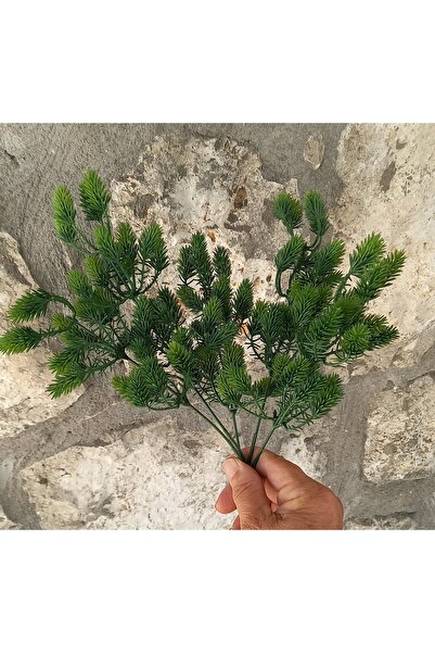 kutmen شجرة الصنوبر الاصطناعية demedi5 فرع (زهرة جافة صناعية)