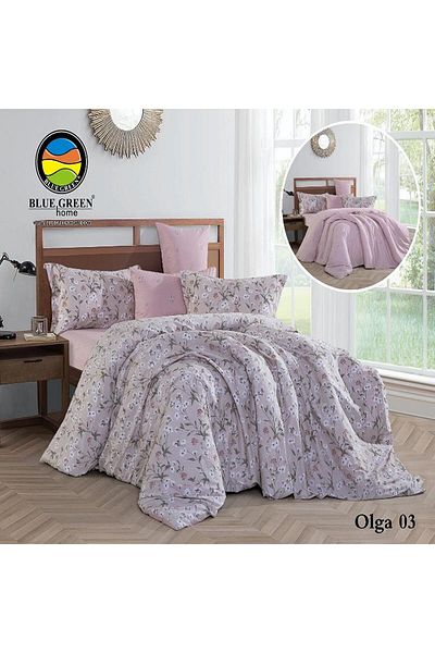 PROMISE Olga King Size Double-Sided Cotton Comforter 6 Pieces