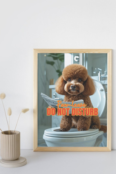 Funzee Toy Poodle Poster Series - Fun & Humorous Home Decor - No Frame