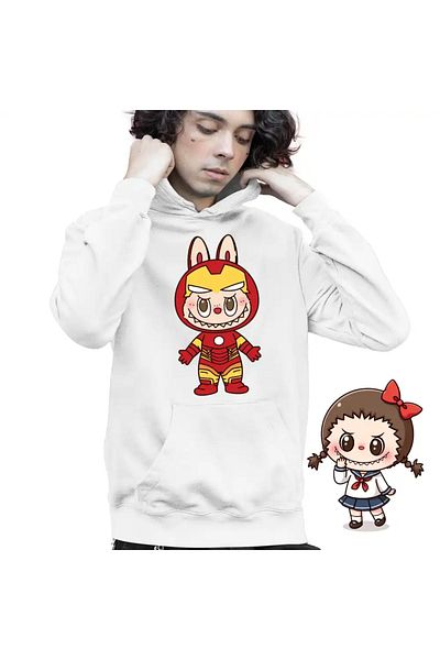 OEM Labubu Iron Man Kids Boys Sweatshirt
