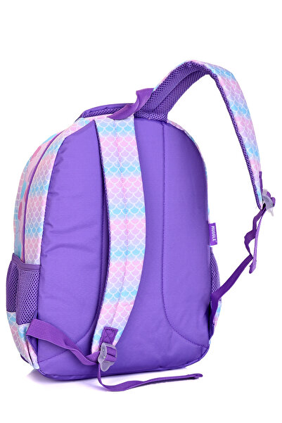 MUGGLE Mu-9026Mermaid Okul Çantası | Işıltılı Mor Pembe Sırt Çantası