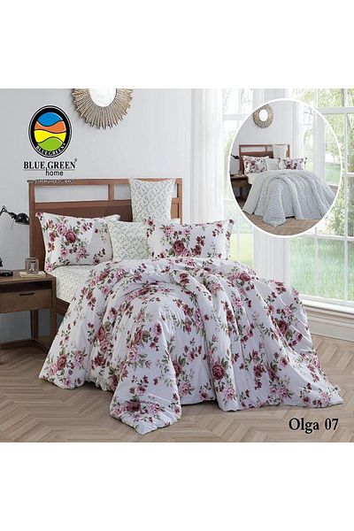 PROMISE Olga King Size Double-Sided Cotton Comforter 6 Pieces