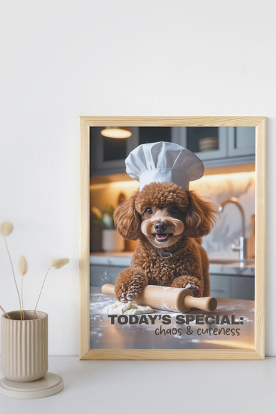 Funzee Toy Poodle Poster Series - Fun & Humorous Home Decor - No Frame