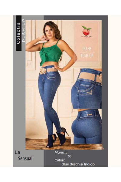 Divina Shaping jeans with real push-up effect, made in Colombia, La Sensual model