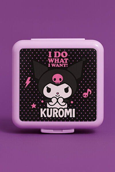 İ&A HOME Cute Teddy Bear Shaped Water Bottle and Primary School Lunch Box Kuromi