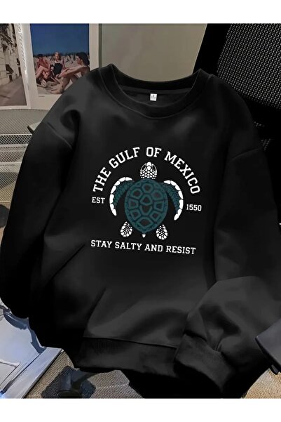 FUFLUNS كنزة رياضية برقبة دائرية للجنسين من KAPLUMBAGA MEXICO مطبوعة كبيرة ال...