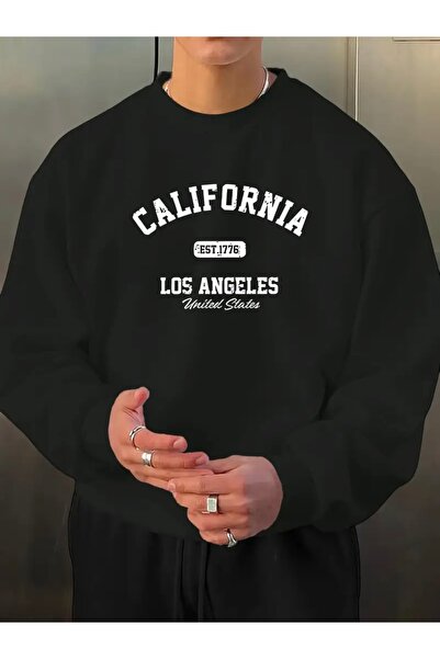 FUFLUNS سويت شيرت مطبوع عليه كاليفورنيا لوس أنجلوس للجنسين للنساء/الرجال برقب...