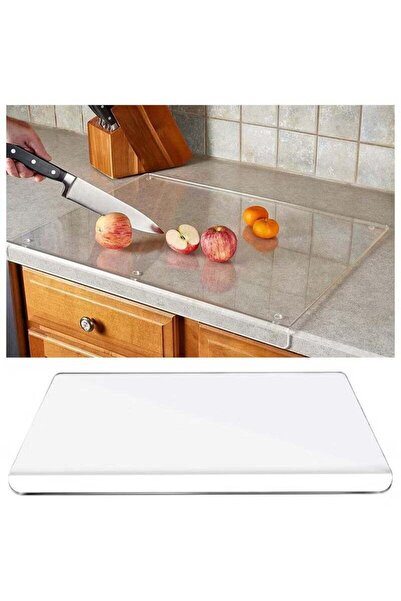 Generic Acrylic Cutting Board with Counter Lip, Upgraded Thicker Clear Cuttin...
