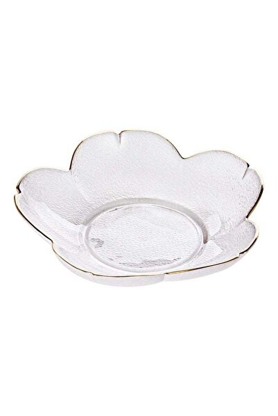 Generic Creative Household Glass Plum Blossom Plate Clear 17 x 6 x 3.7cm