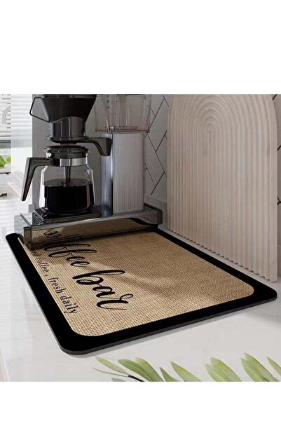 Generic Coffee Bar Mat with Waterproof Rubber Backing - Stain Hide, Absorbent...