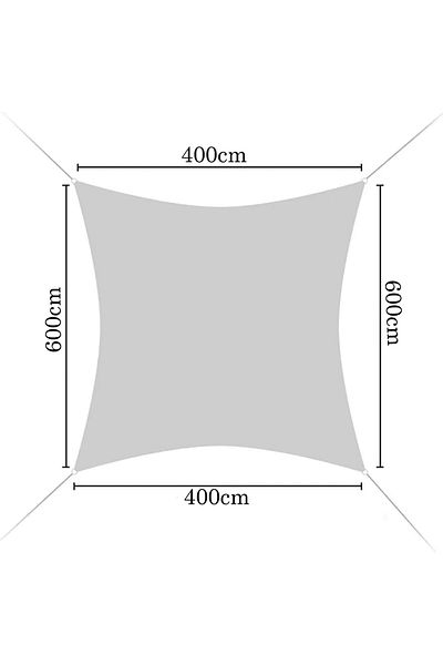 genric FFD Premium Sun Shade Sail Canopy – 95% UV Block, Heavy-Duty 185GSM Breathable Fabric for Patio